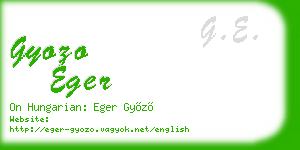 gyozo eger business card